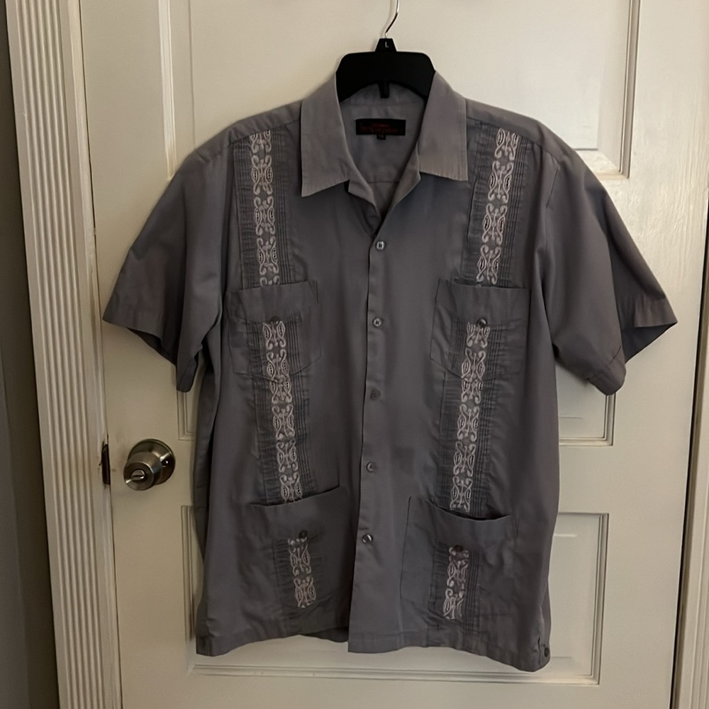 Guayabera shirt gray XL